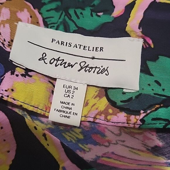 & Other Stories Long Sleeve Midi Button Down Dress - Picture 11 of 14